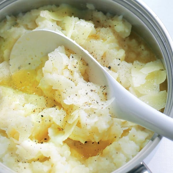 Potato and celeriac mash with Manchego