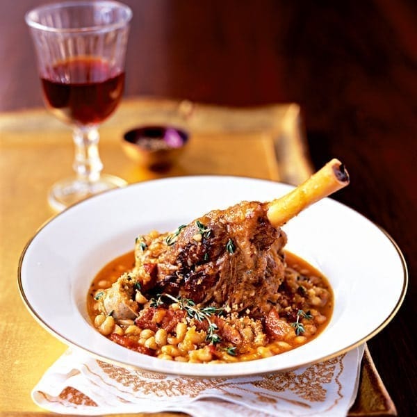 Pressure cooker lamb sales shanks with white beans