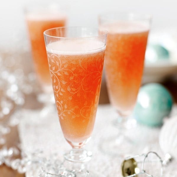 Campari and grapefruit fizz cocktail