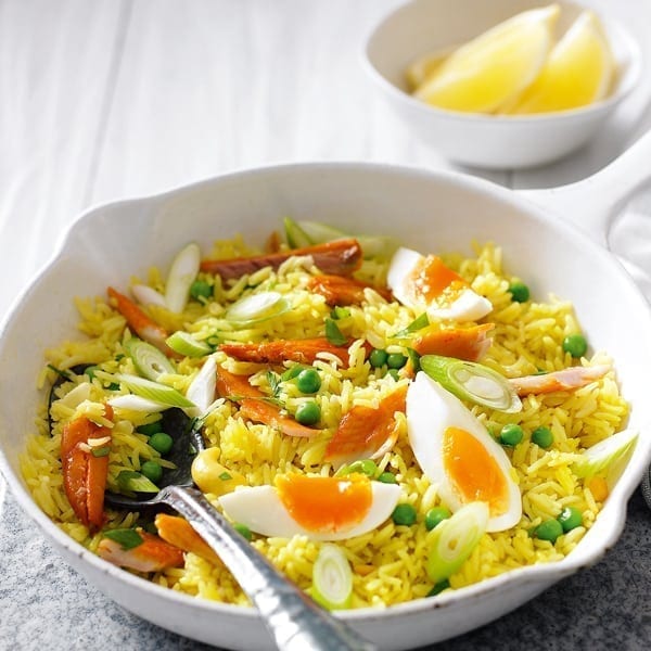 Cheat’s smoked kipper kedgeree