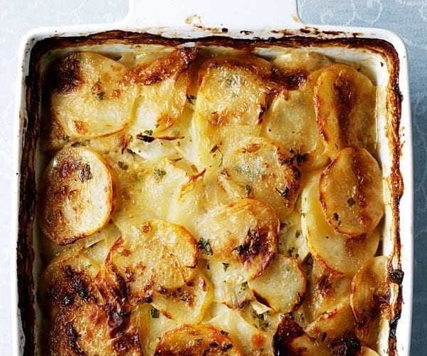 Celeriac and potato gratin recipe image
