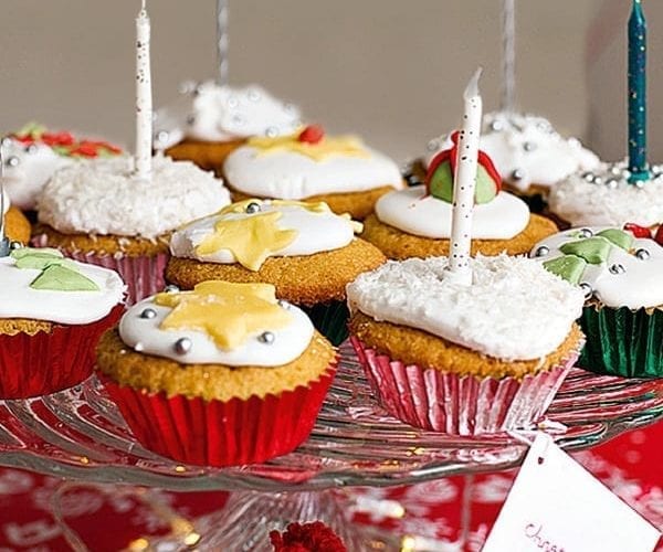 Christmas fairy cakes