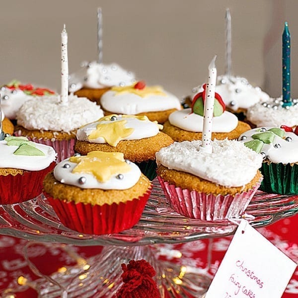 Christmas fairy cakes