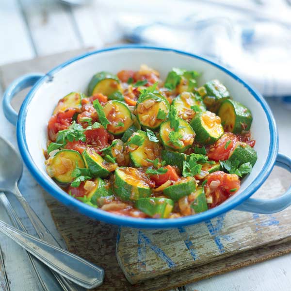 Cumin courgette ‘ratatouille’