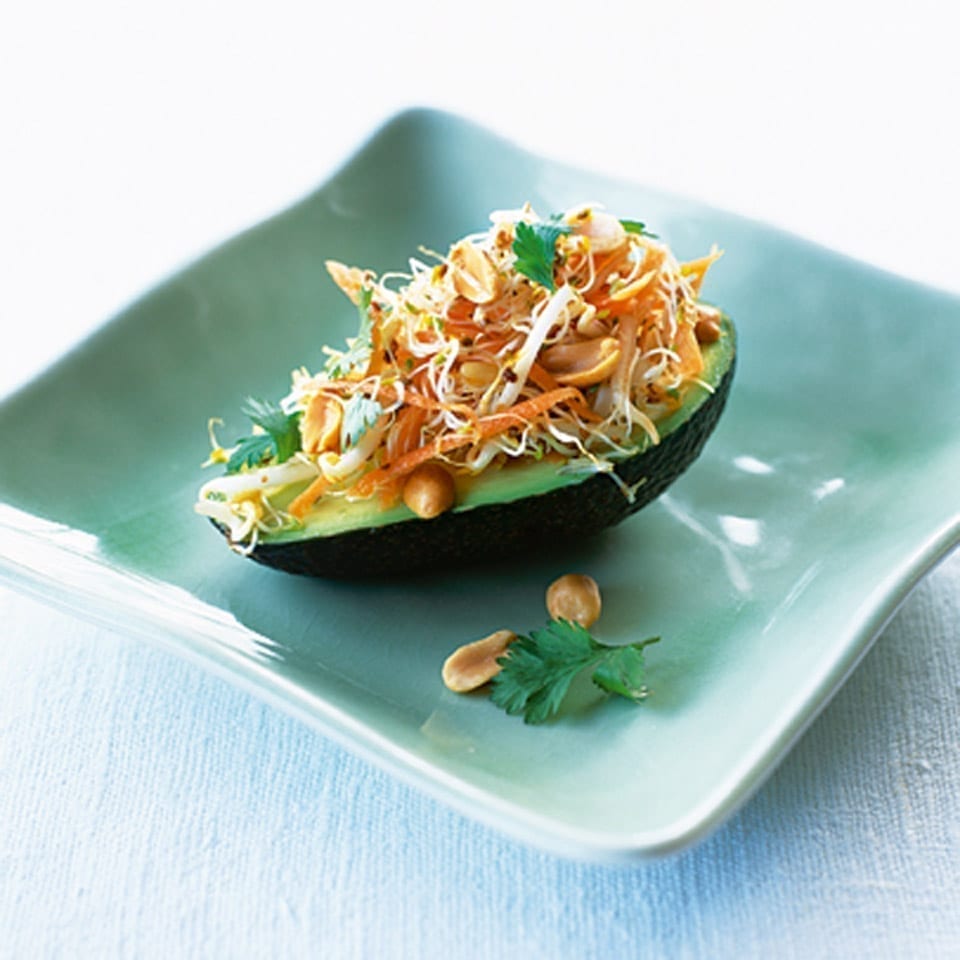 Avocado with alfalfa recipe | delicious. magazine