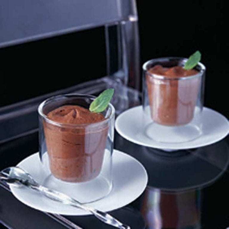 After dinner minty chocolate mousse