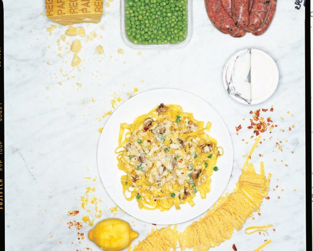 creamy pork pasta