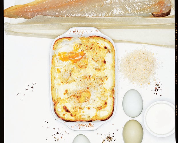 Smoked haddock and jersey royal stew