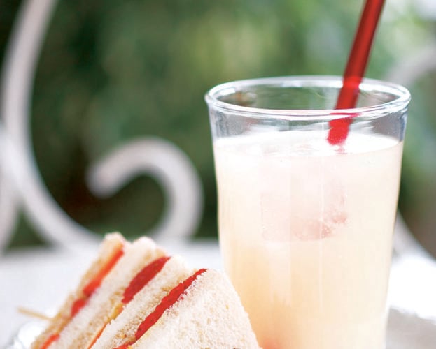 Strawberry cream cheese sandwiches