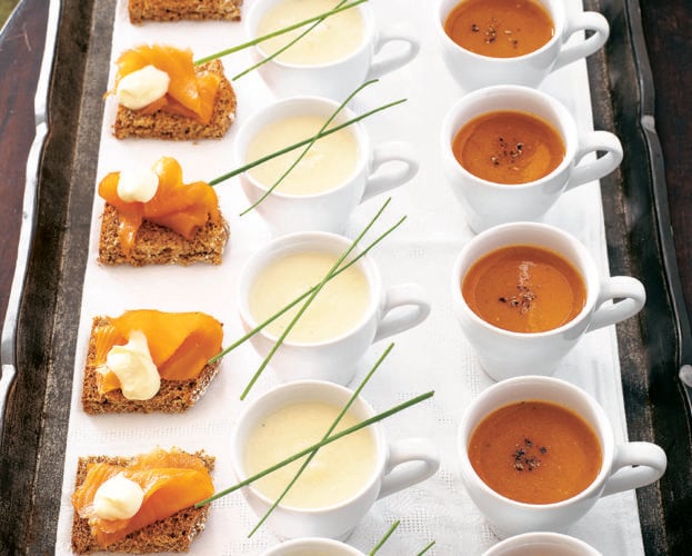 Smoked salmon on soda bread