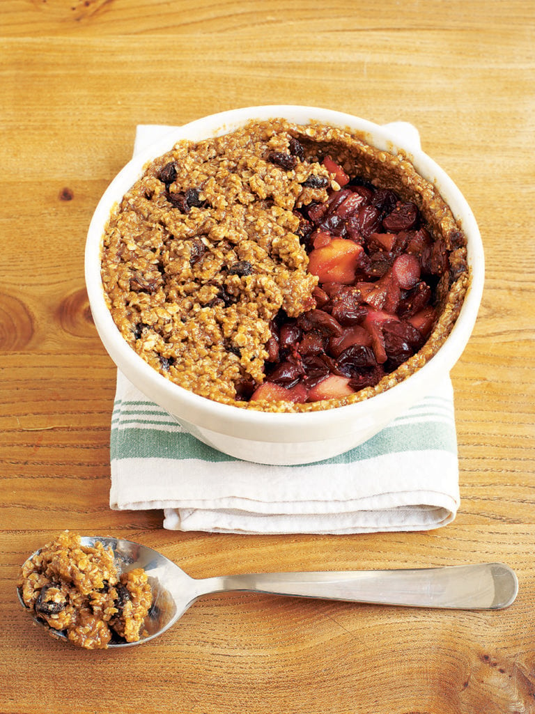 No-steam cranberry and oat Christmas pudding