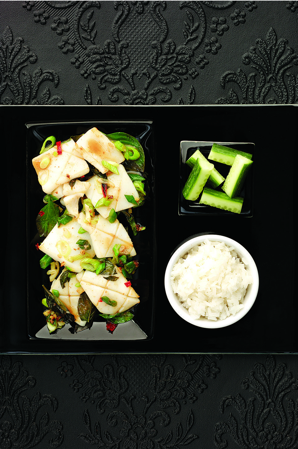 Squid with Thai basil recipe | delicious. magazine