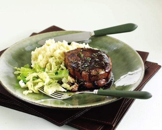 steak with mash