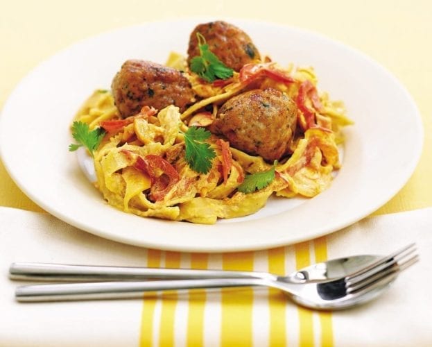 Cajun-style chicken meatballs