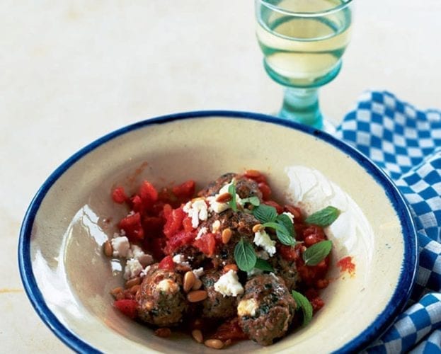 lamb and feta meatballs