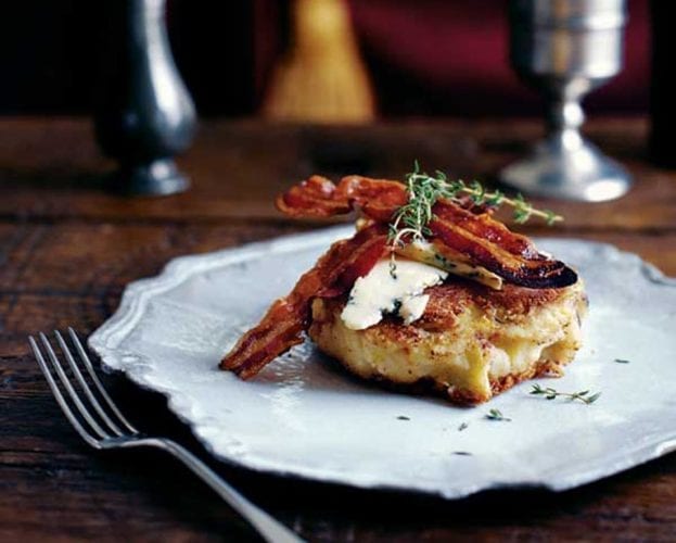 Sausage and bean pies with colcannon topping