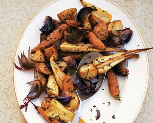 Roasted root vegetables