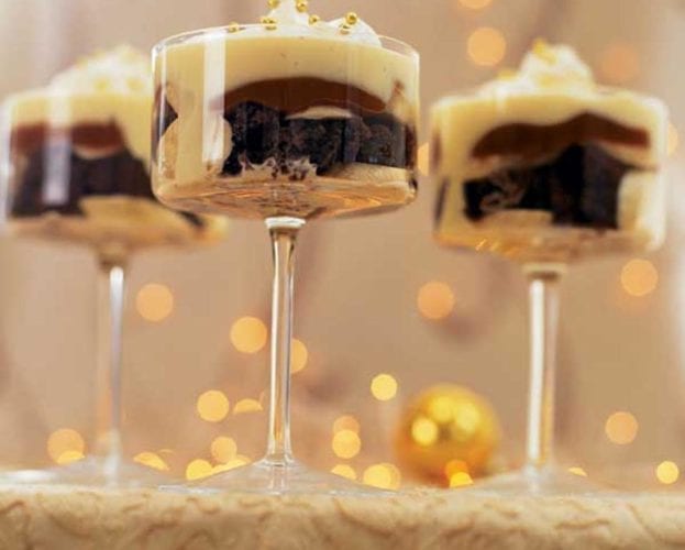Toffee banana trifles