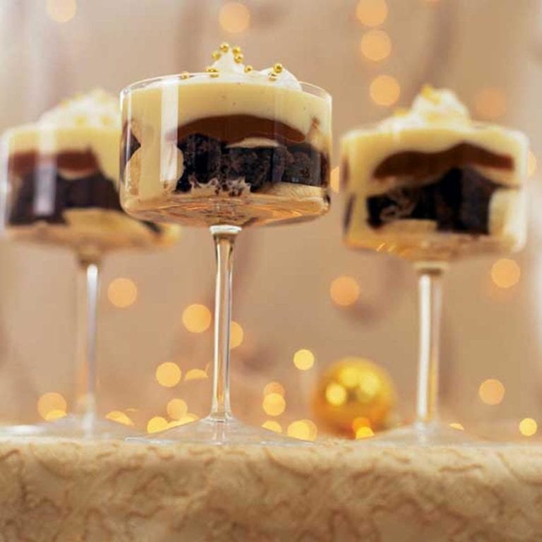 Toffee banana trifles