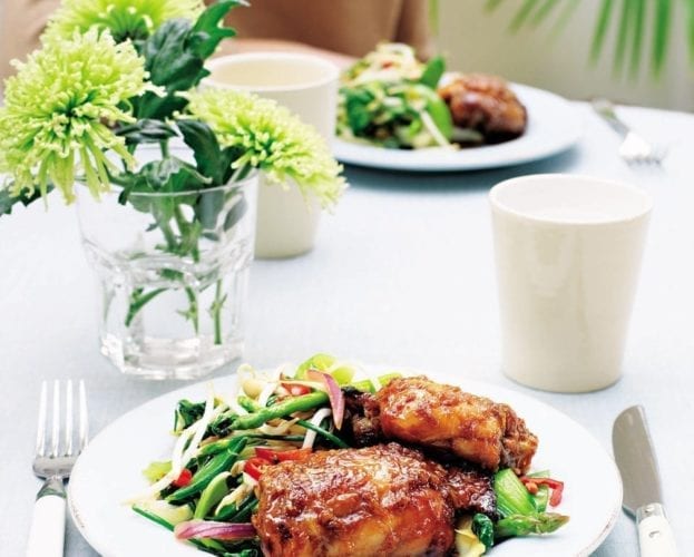 Sticky lime and ginger chicken