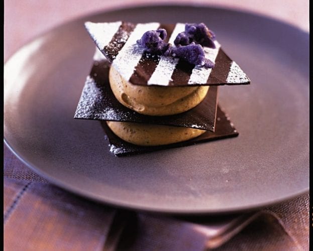 Chocolate and ginger studded frangipane galette