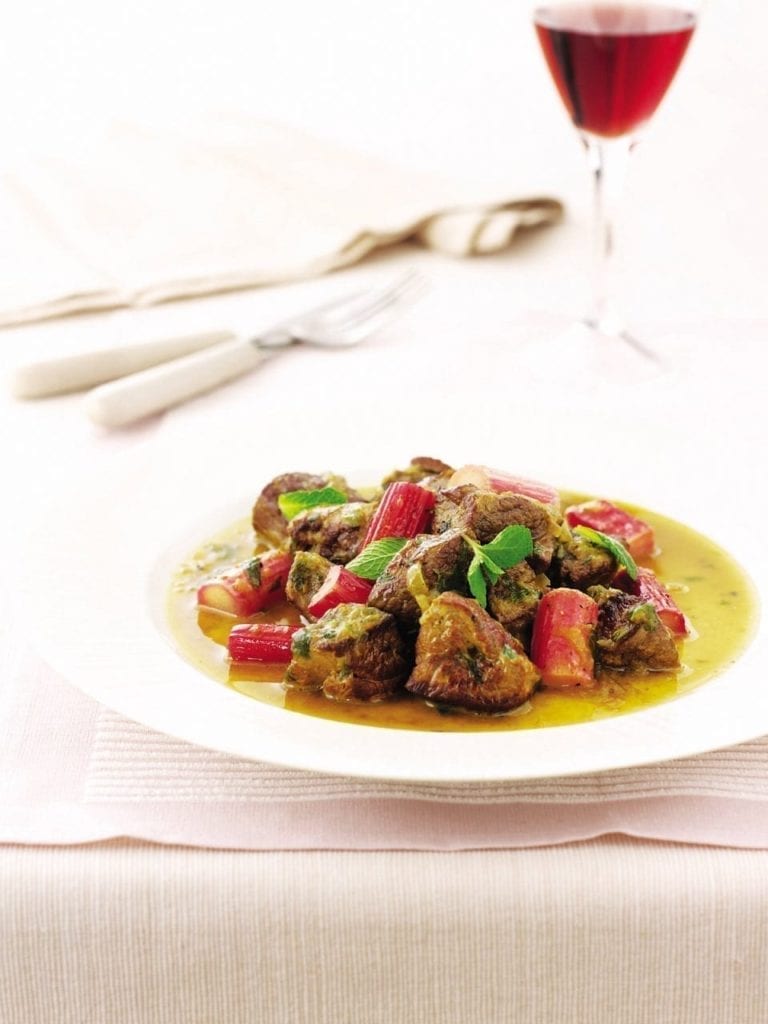 Persian-style lamb and rhubarb stew