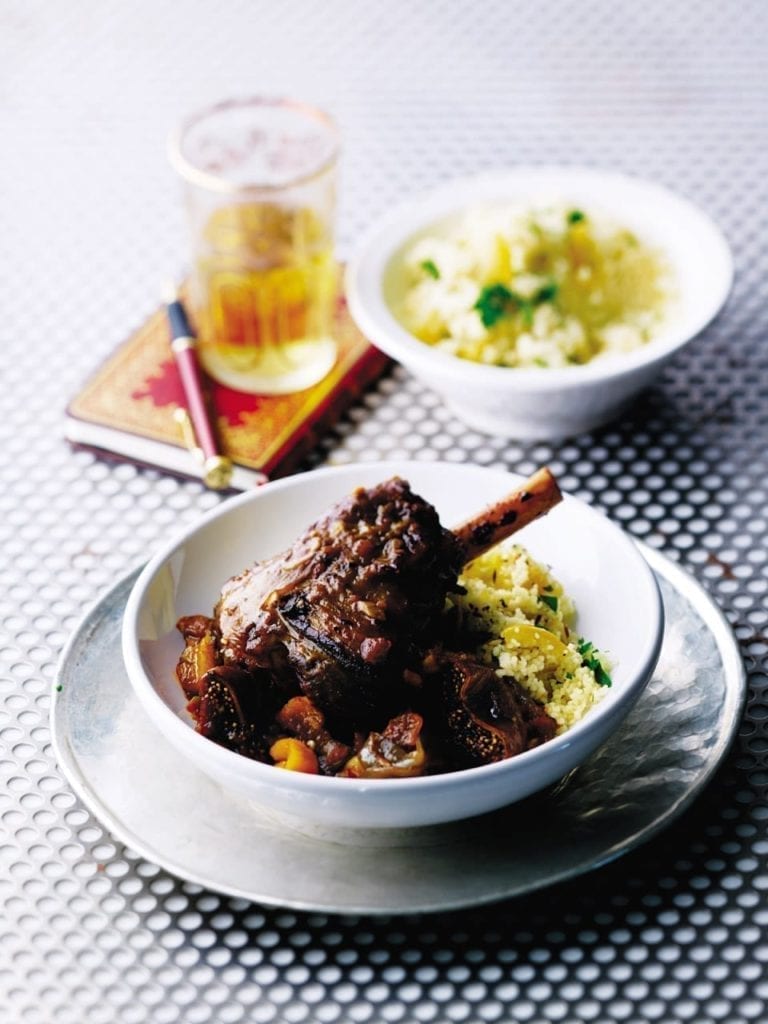 Moroccan lamb shanks