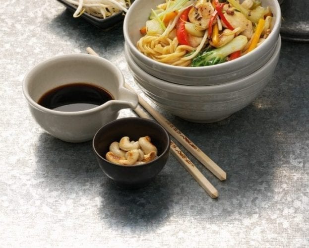 Leftover roast lamb stir-fry