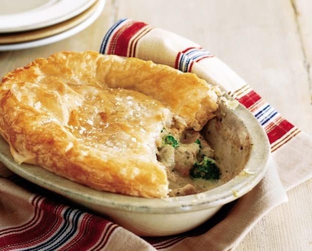 Turkey and Stilton pie