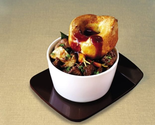 Beef stew with yorkshire puddings
