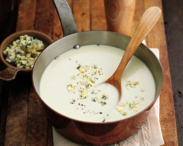 Potato and Stilton soup