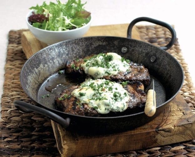 steak and blue cheese melts recipe