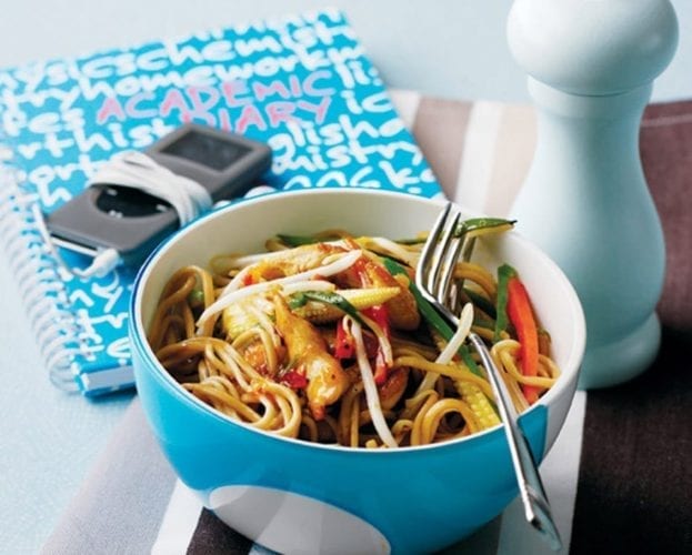 Chinese chicken and spring onion salad