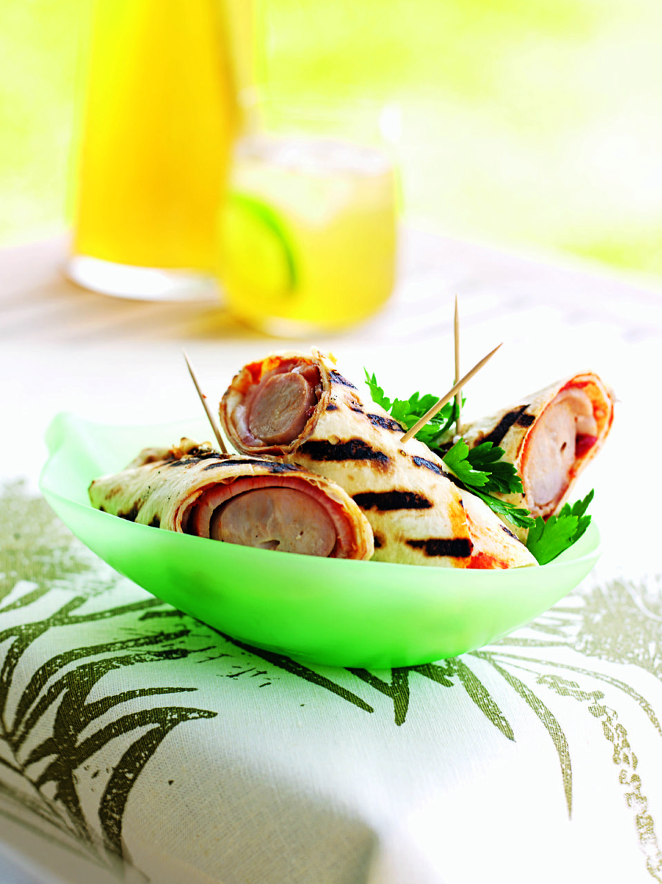 Bratwurst wraps recipe | delicious. magazine