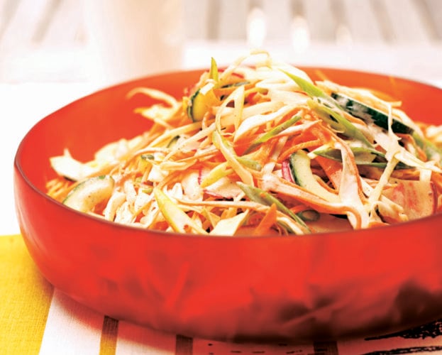 Miso ginger coleslaw