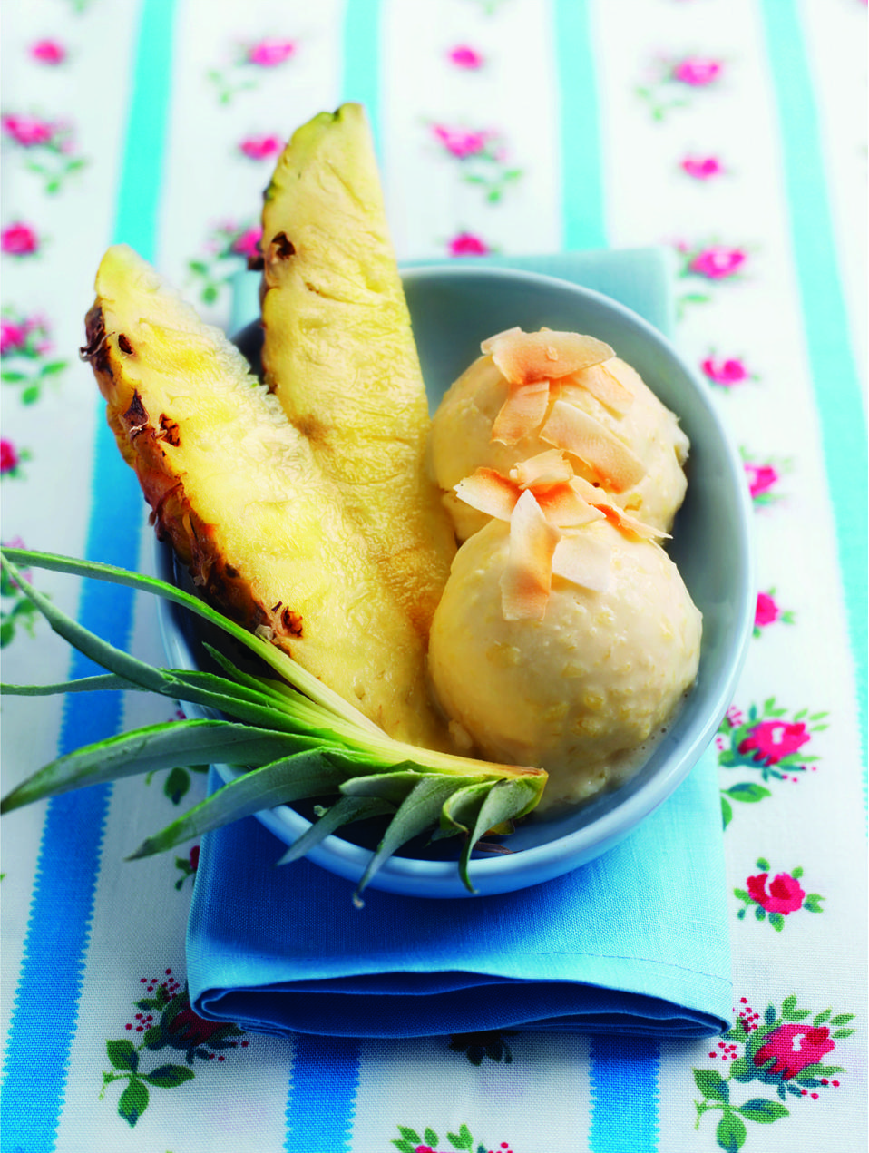 Coconut and pineapple ice cream recipe delicious. magazine