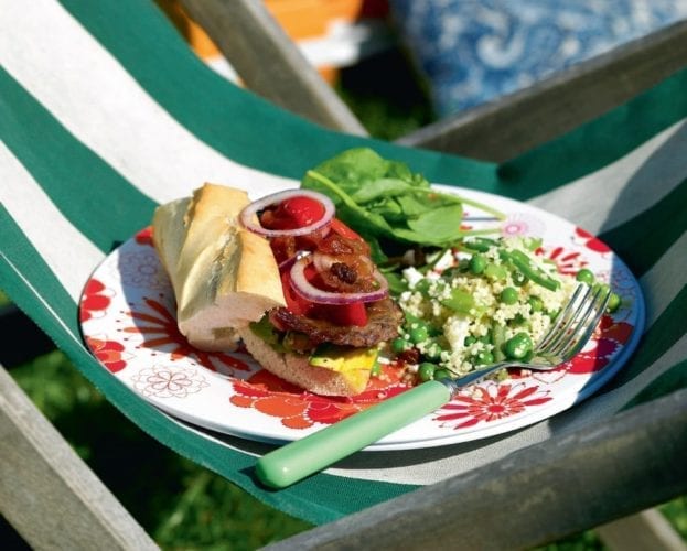Barbecue pepper steak sandwiches