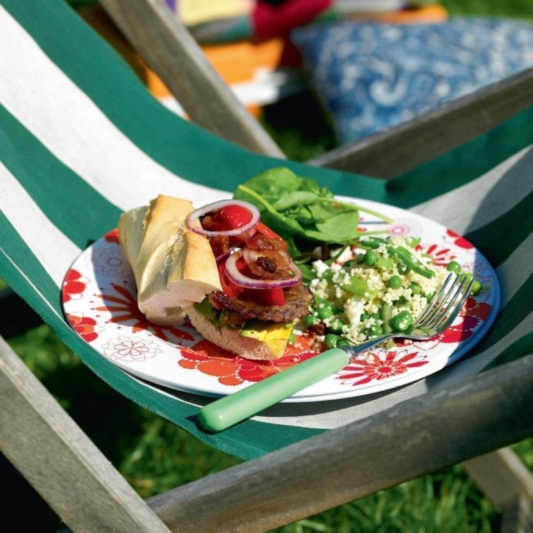 Barbecue pepper steak sandwiches