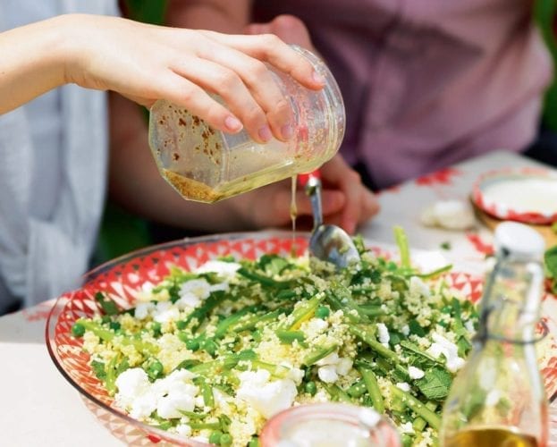 couscous and green bean salad