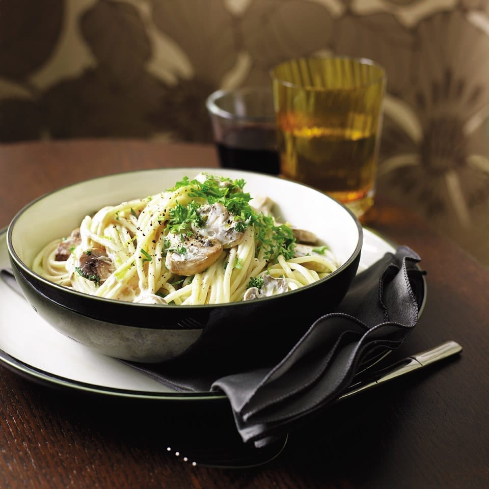 Creamy Mushroom And Lemon Spaghetti Recipe Delicious Magazine