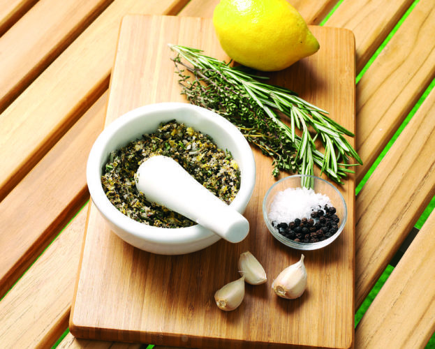 Lemon and herb rub