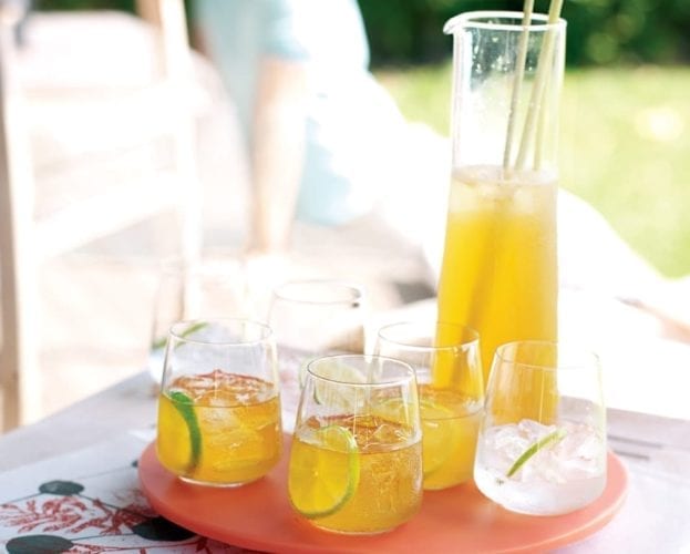 Flaming rum punch