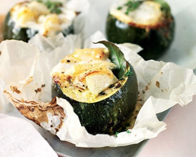 Tomme de Chevre and thyme-roasted gem squash