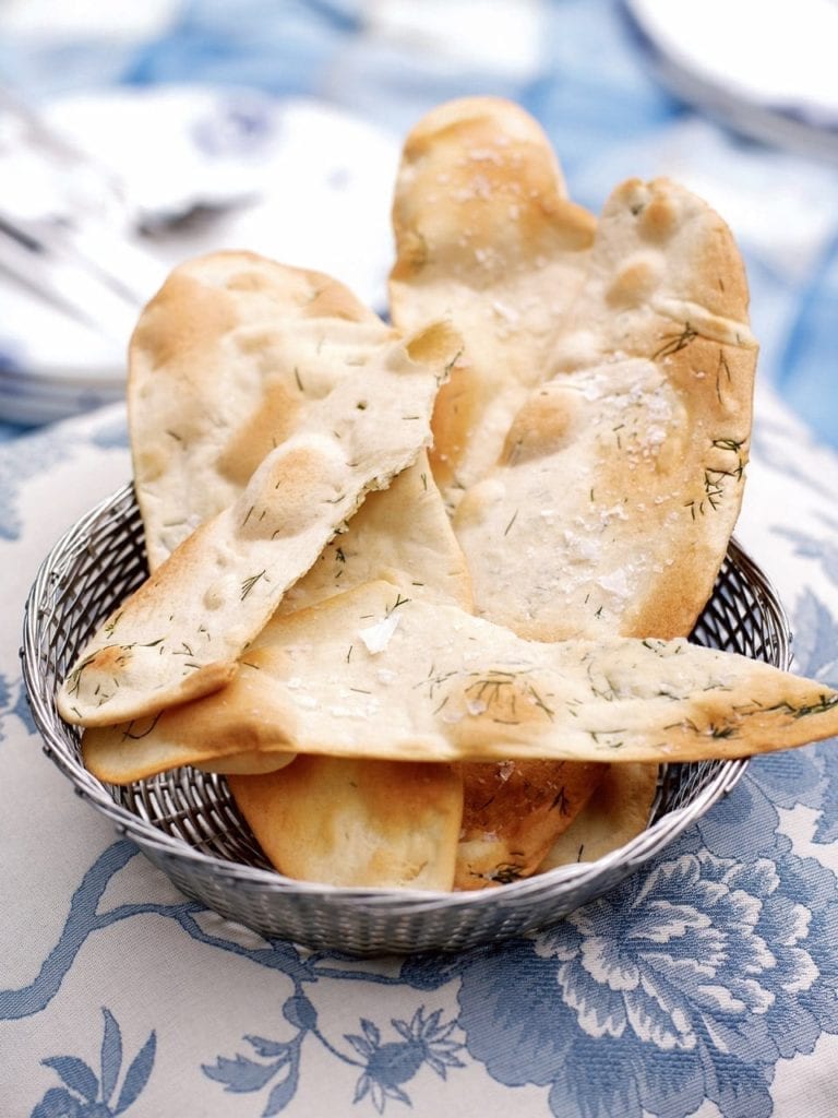 Dill and sea salt flatbreads