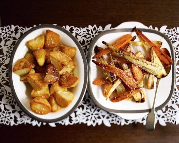 Sherry-glazed carrots with parsley