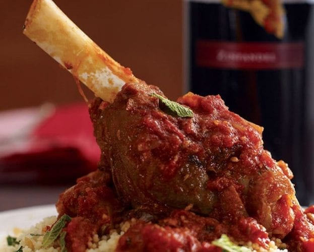 Lamb shanks with couscous