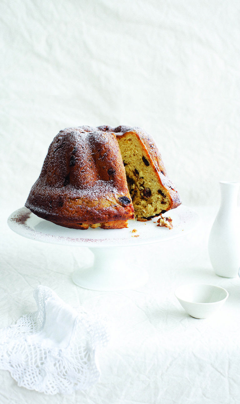 Chocolate and hazelnut panettone