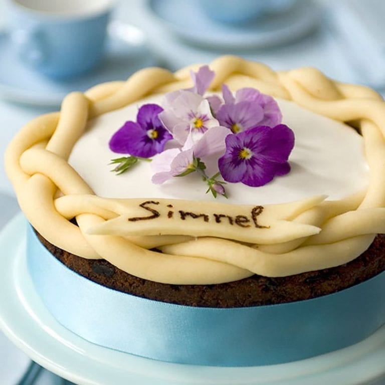 Chocolate simnel cake