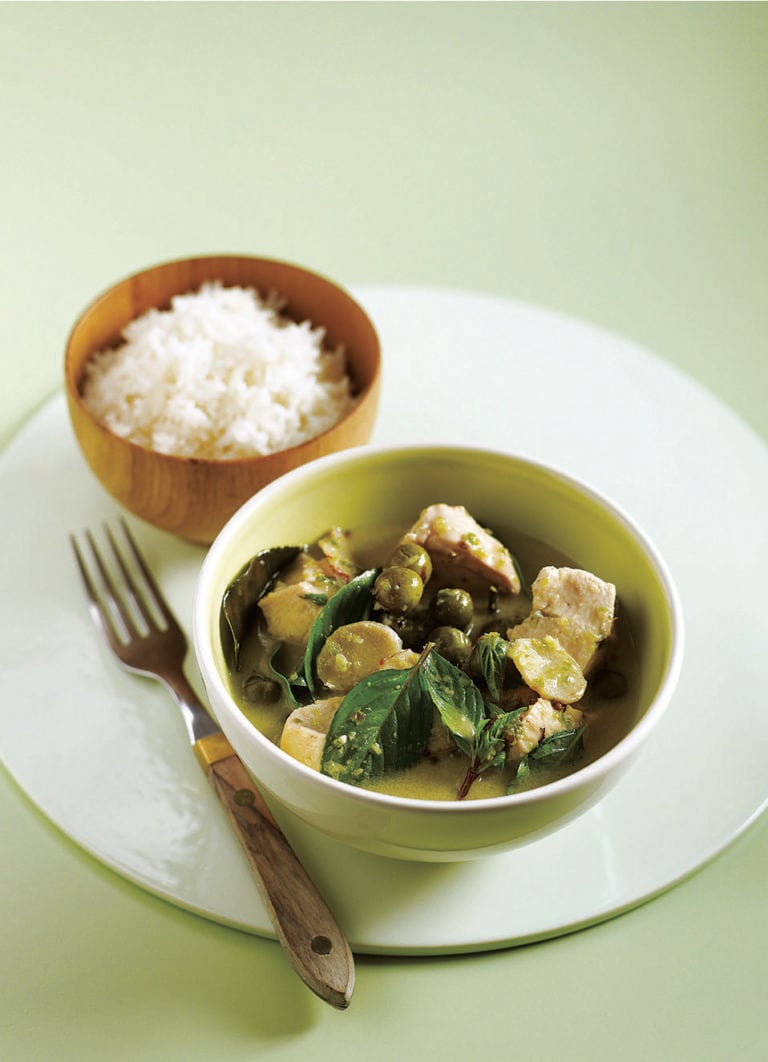 Green chicken curry