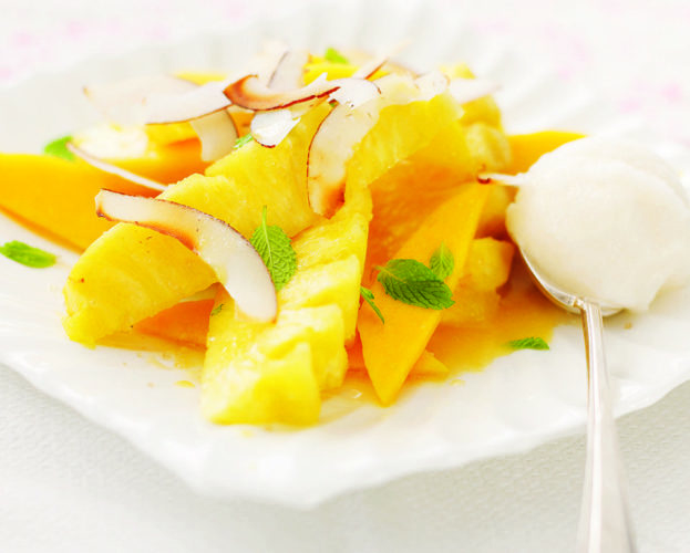 Orange and passion fruit salad